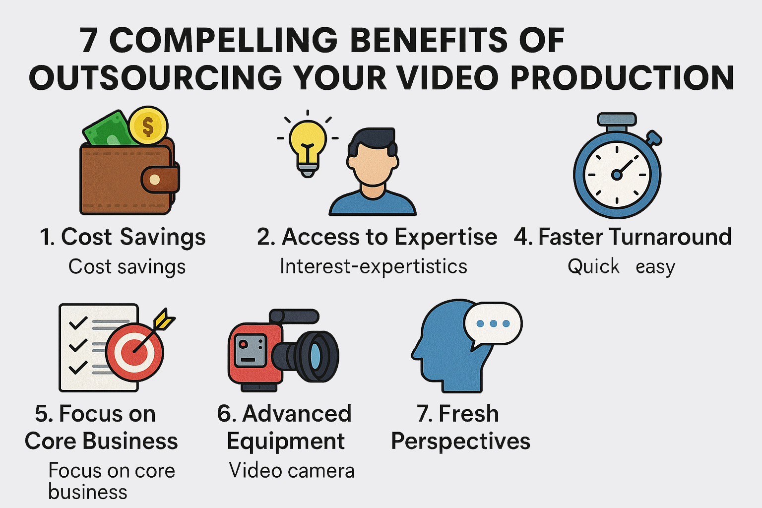 7 Compelling Benefits of Outsourcing Your Video Production